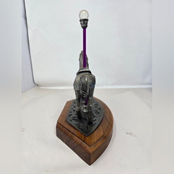Michael Ricker American Carousel Horse Collection Pewter 306/750 On Wooden Stand - Picture 7 of 12